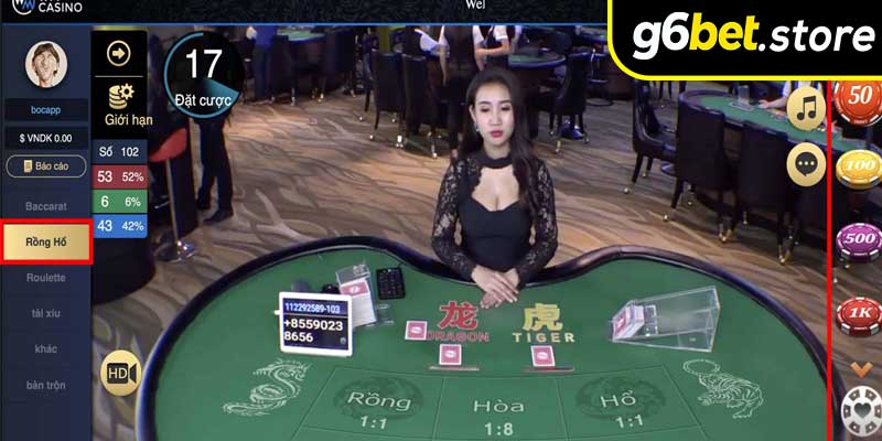 Vì sao Rồng Hổ Live được ưa chuộng tại G6BET?